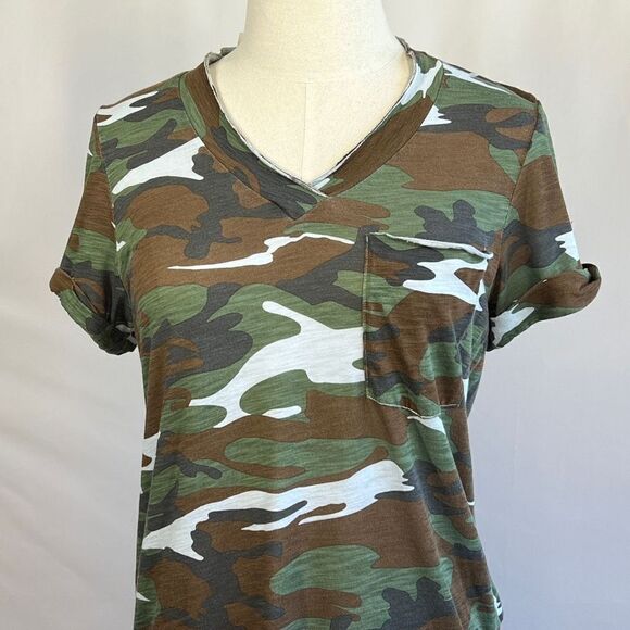 Anthropologie TLA Camouflage Women’s Cotton & Modal Tee - NWT-Size M - Picture 4 of 14